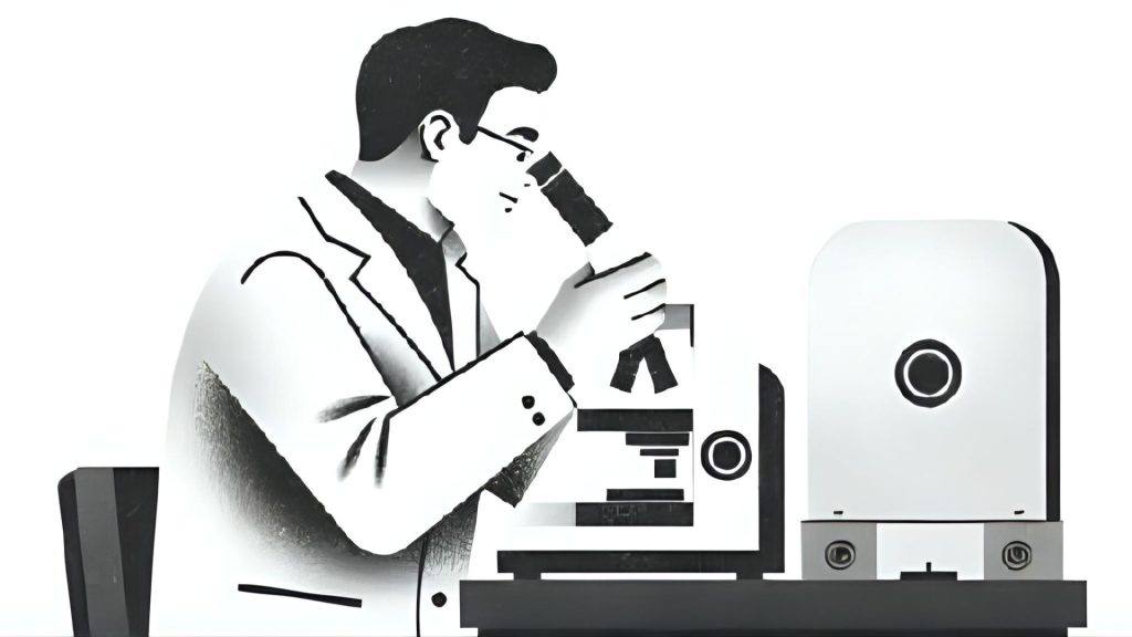 man researching in a laboratory