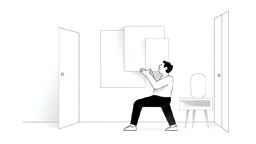 putting acoustic panels on walls