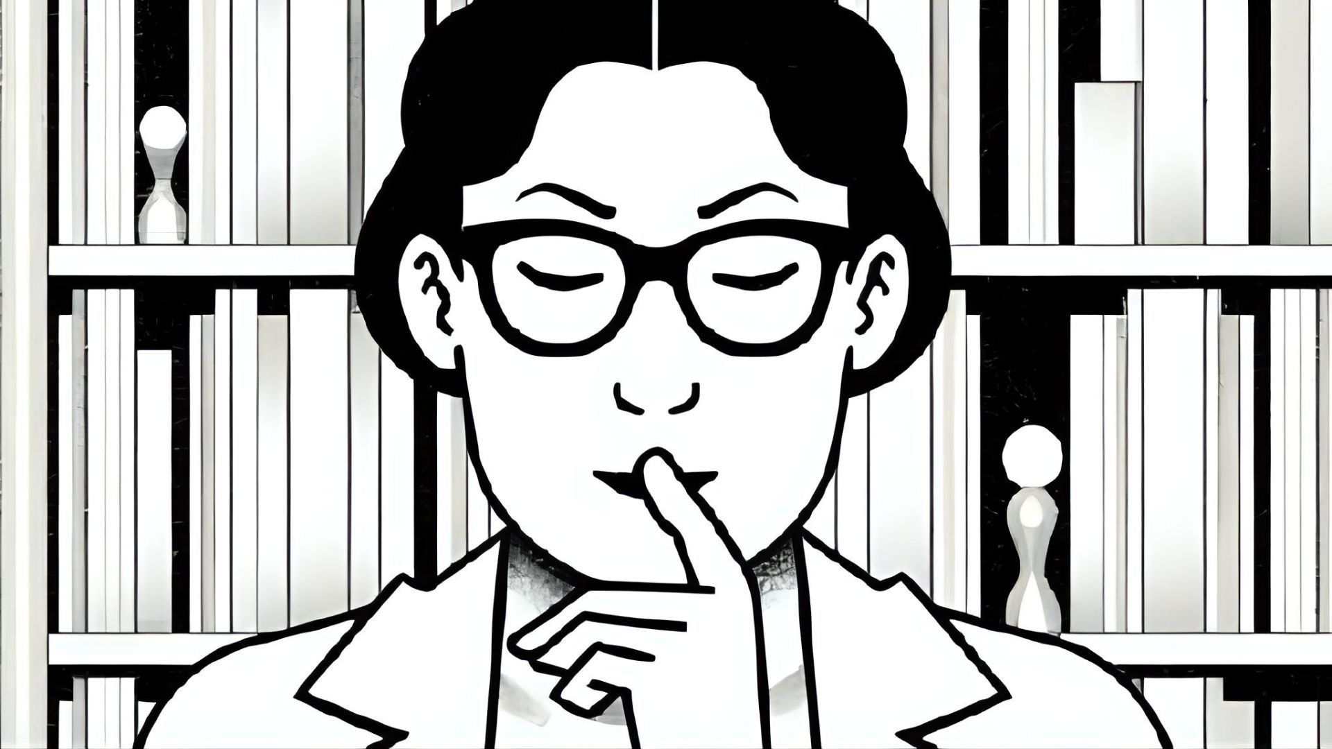 a woman seeking silence