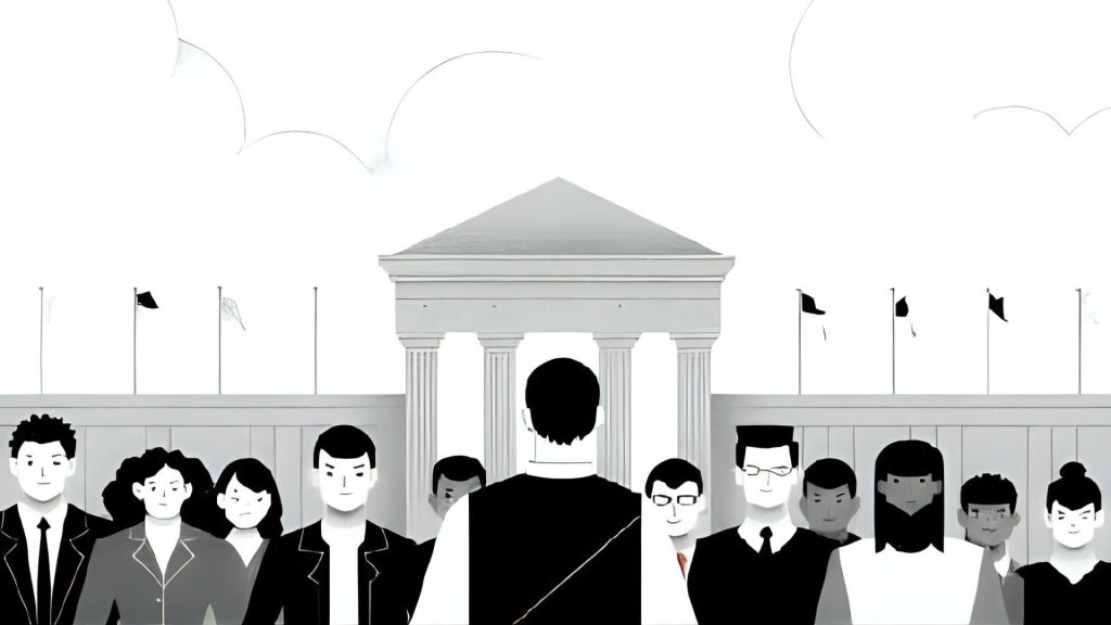 people outiside of government builidng