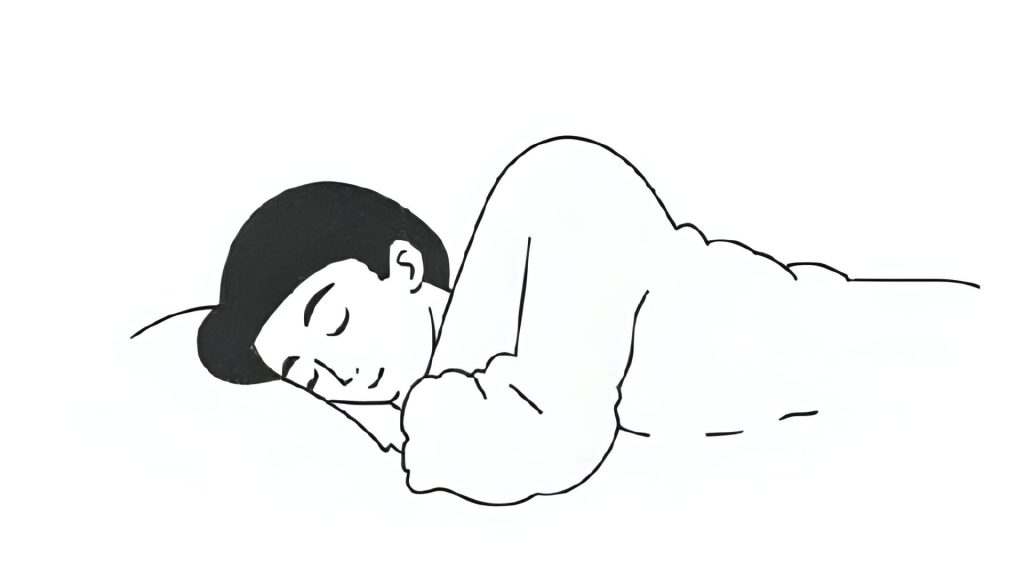 person sleeping peacefully