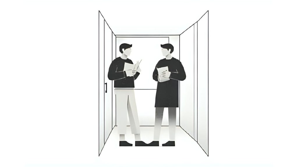 talking to neighbors in hallway about noise