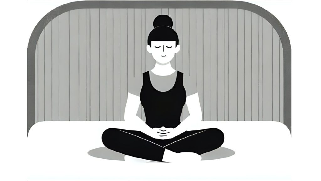 Peaceful meditation in silence